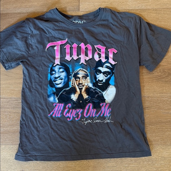 2Pac Other - Tupac Kids Graphic Tee - Charcoal
